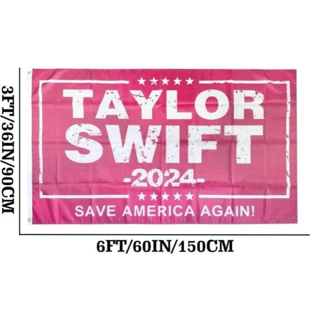 Taylor Swift Campaign Flag 2024